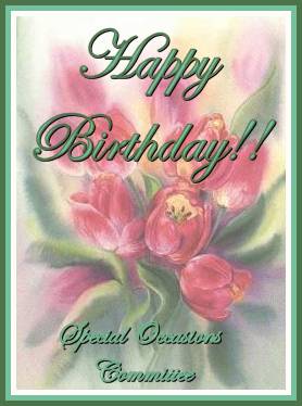From the Special Occasions Committee
